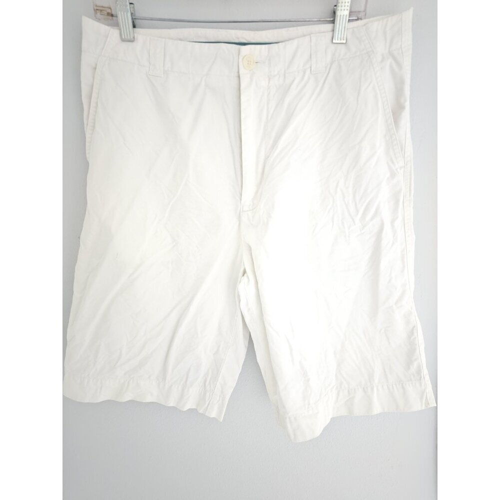 Mens Lacoste White Shorts Size 42 With Pockets - EUC